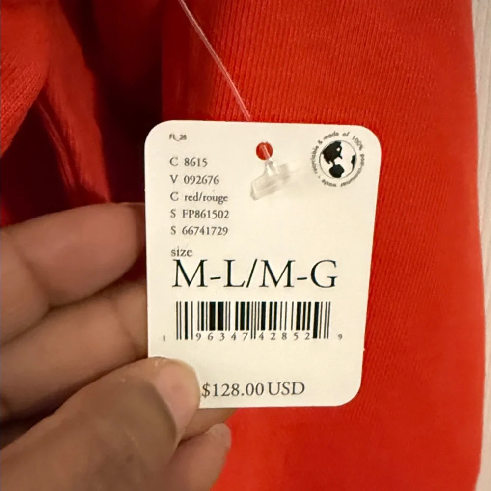 Orange Hoodie Sweatshirt Dress - Picture 11 of 11